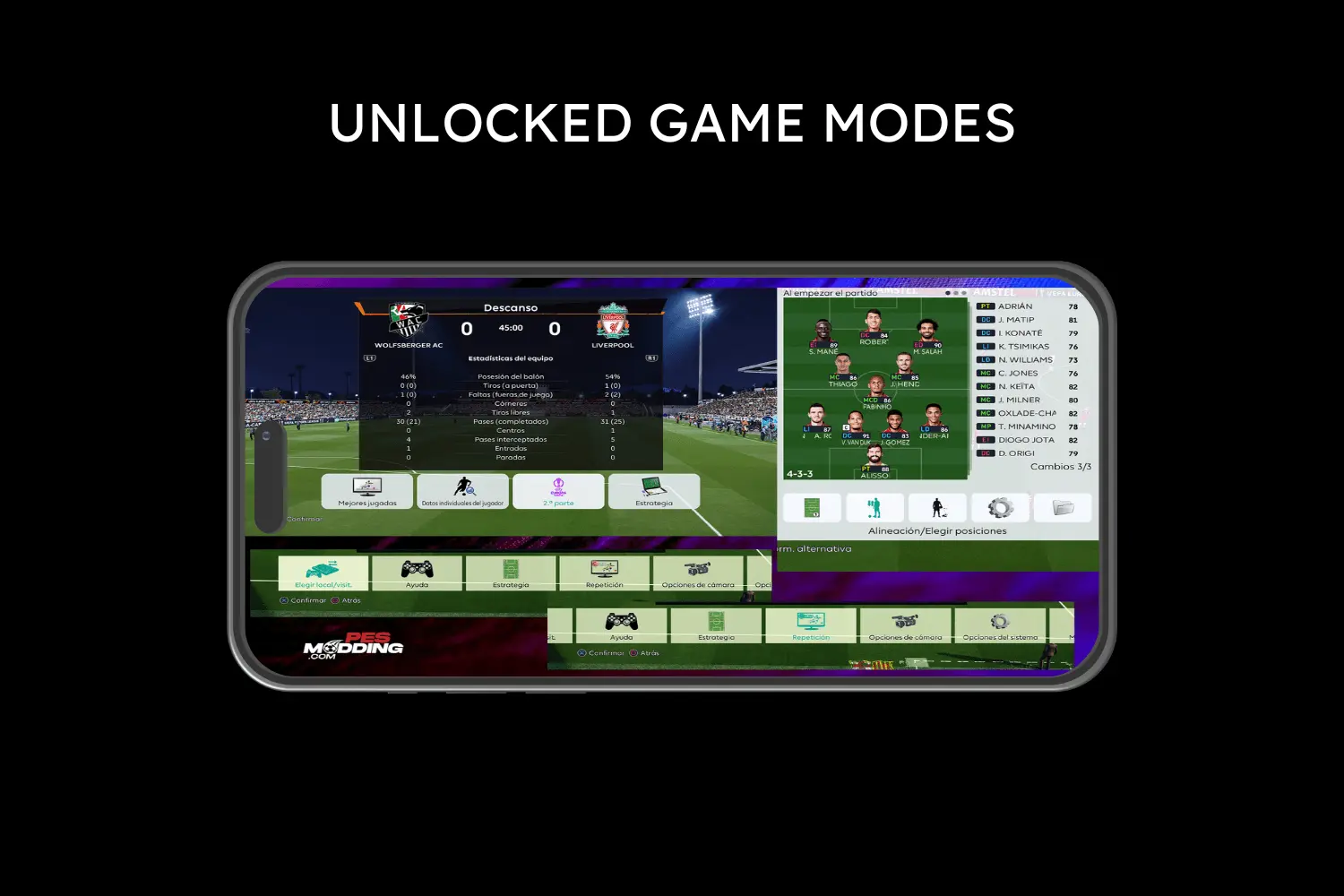 unlocked game modes