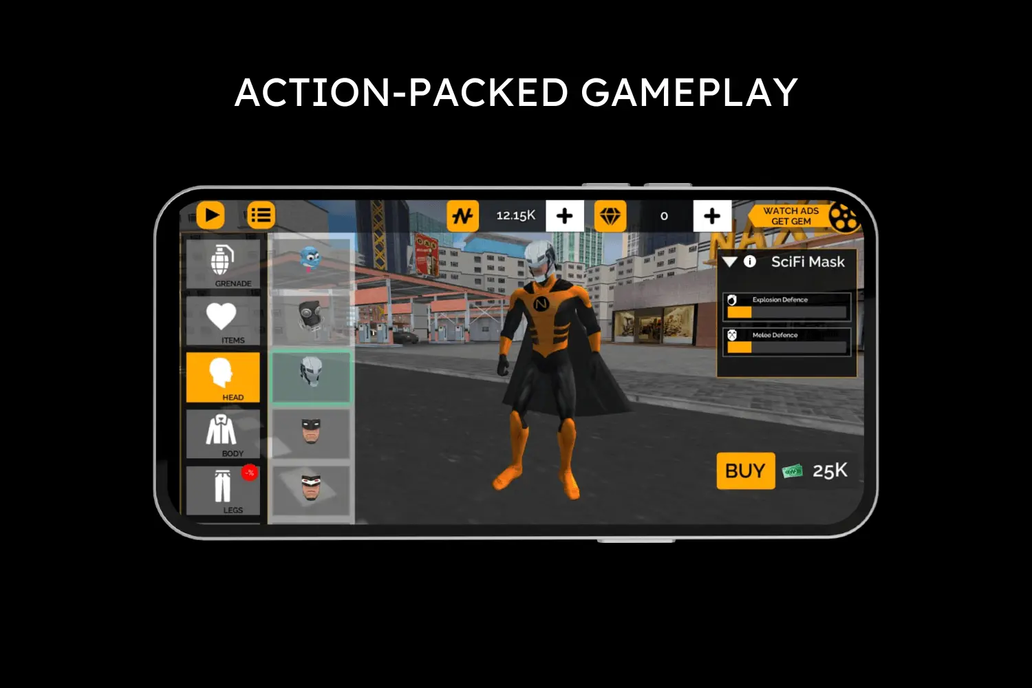 action packed gameplay