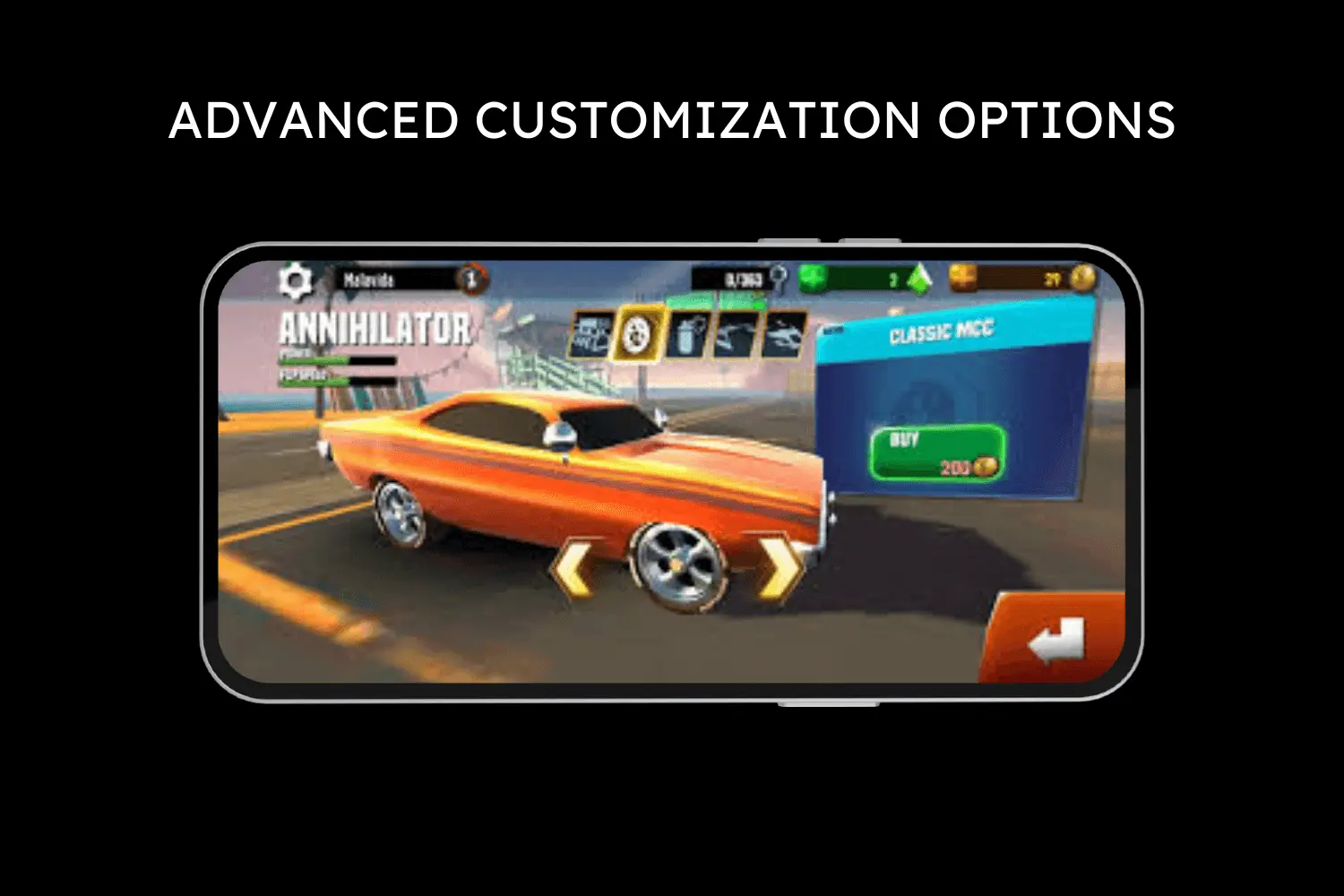 advanced customization options