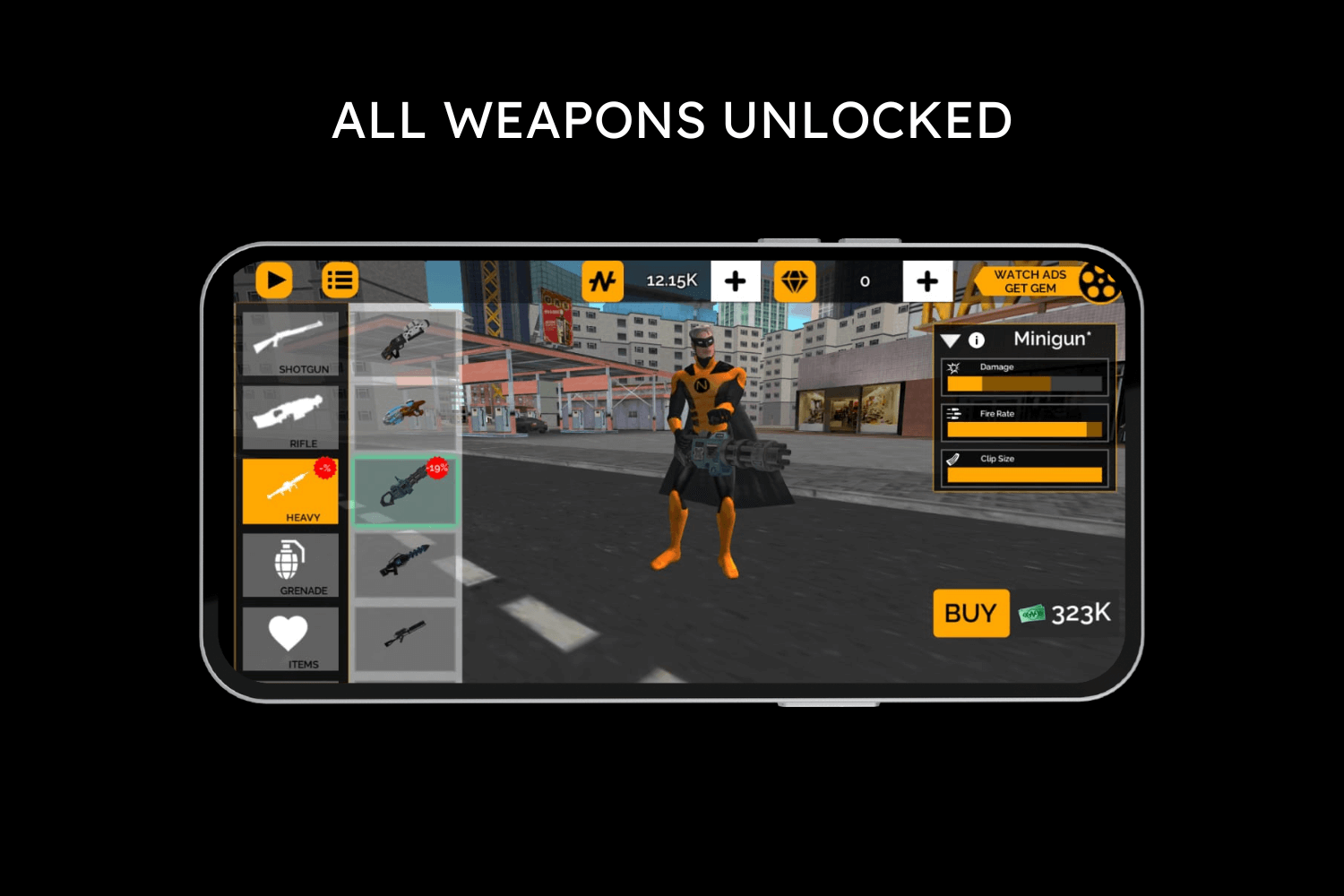 all weapons unlocked