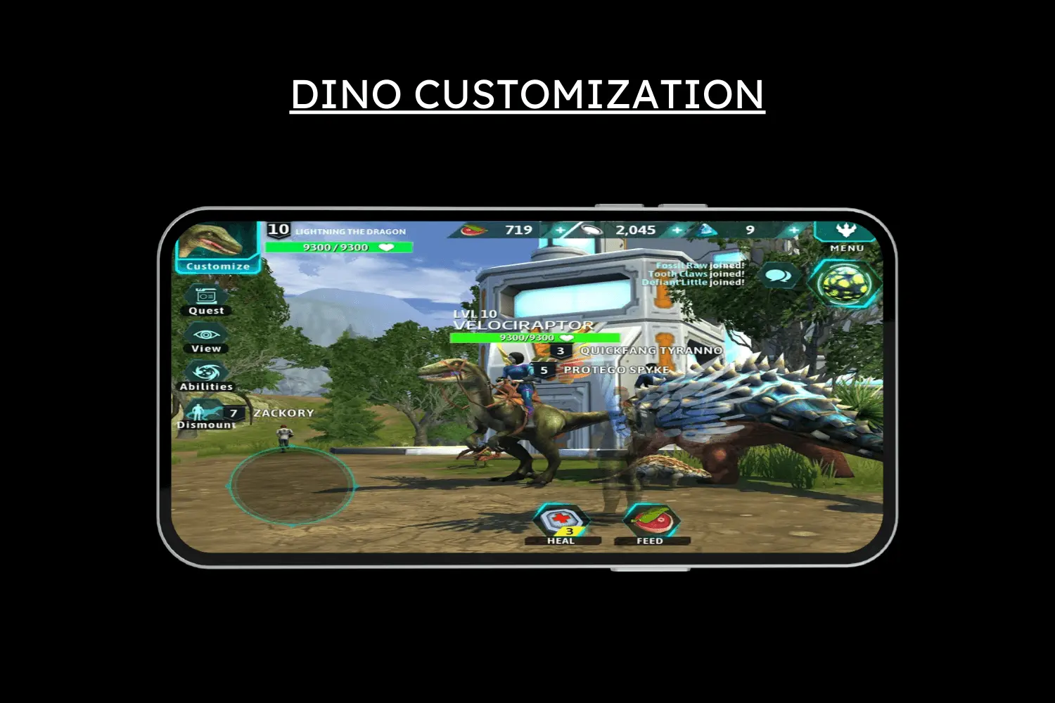 dino customization