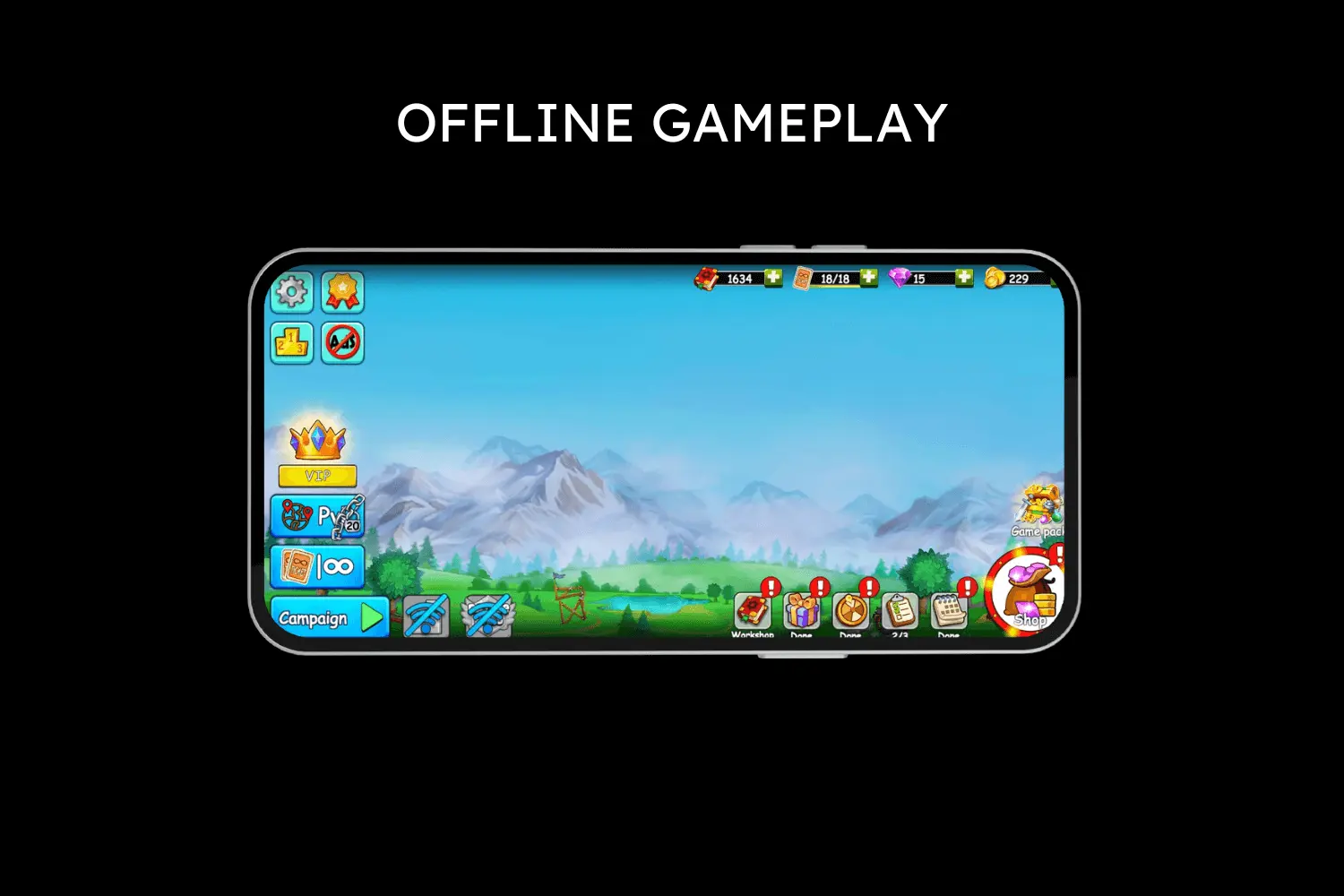 offline gameplay