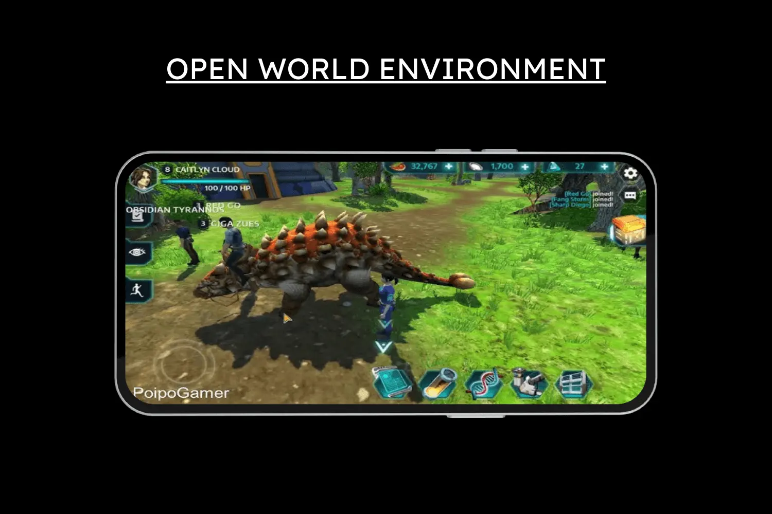 open-world environment