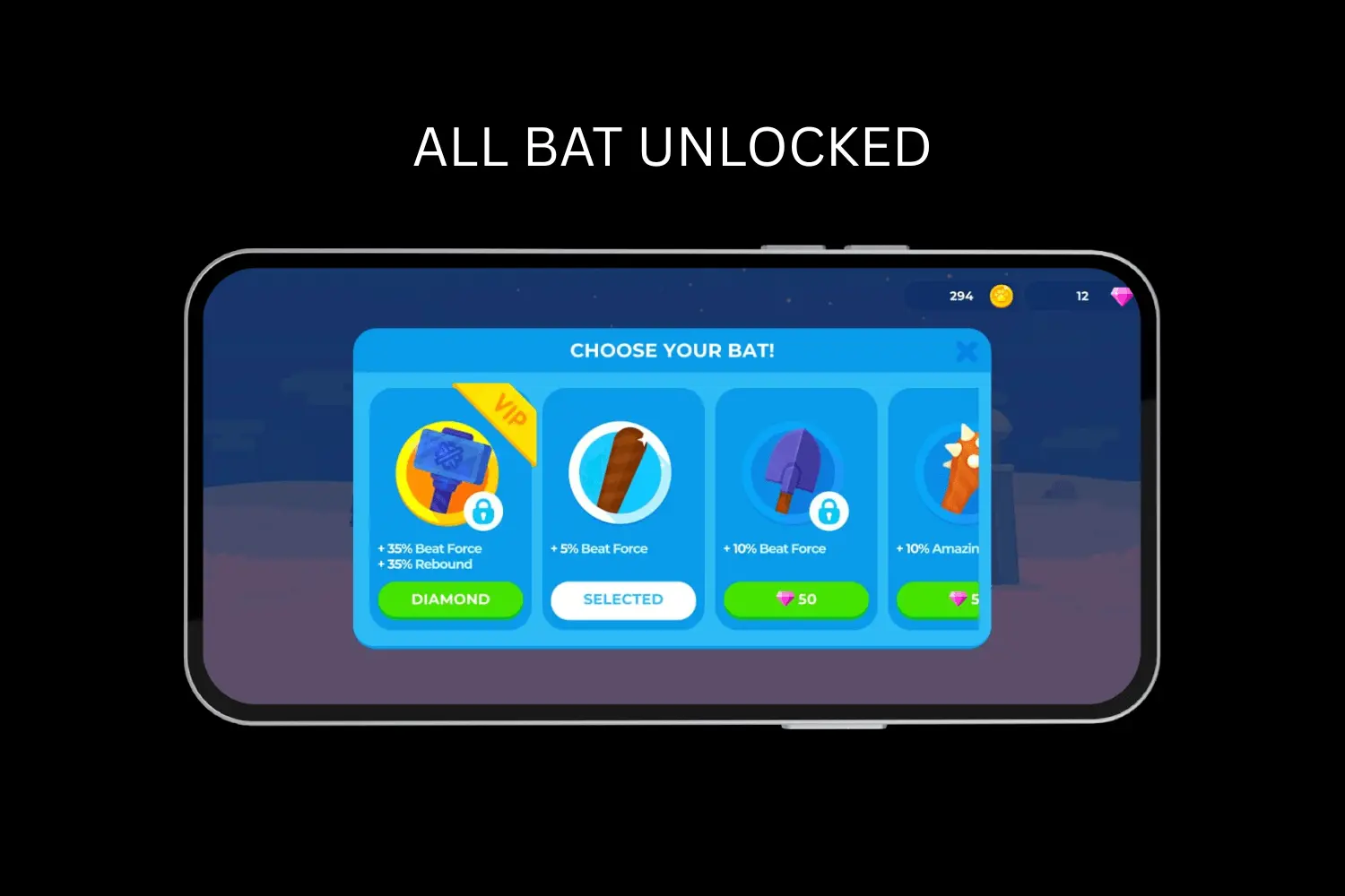 all bats unlocked