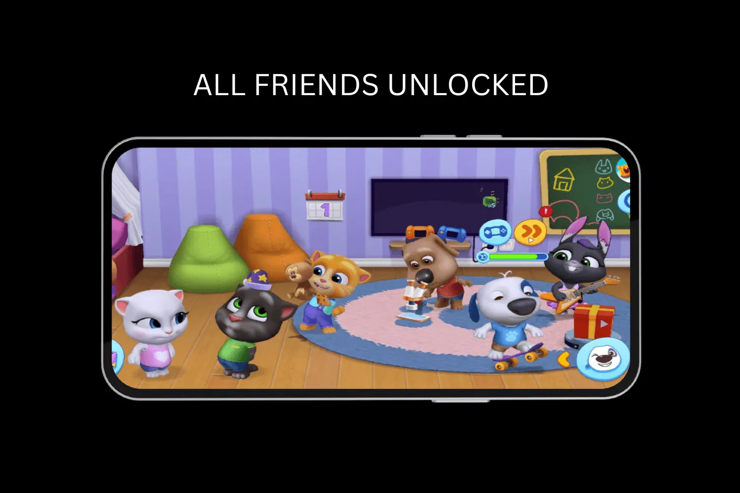 all friends unlocked