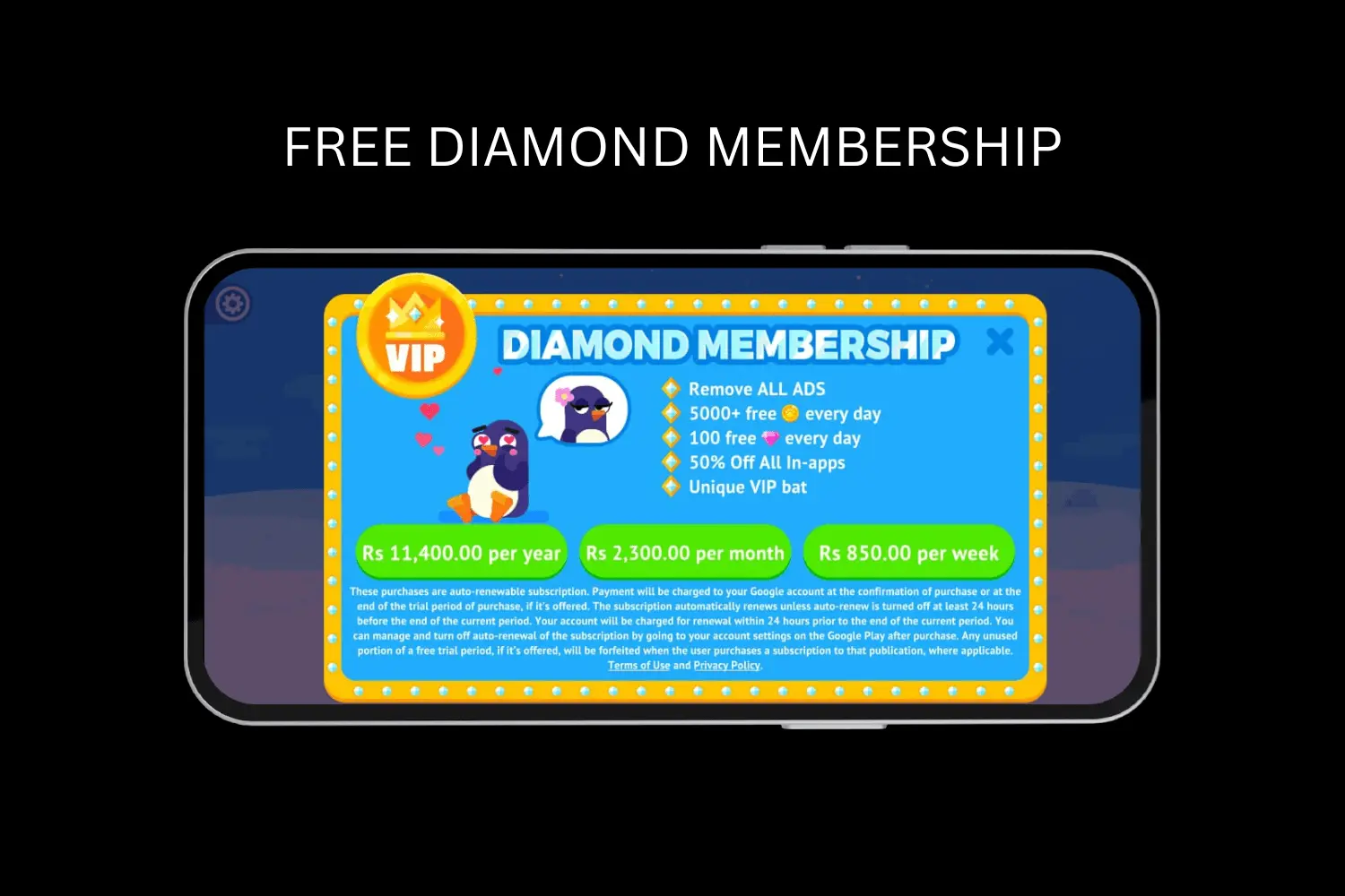 free diamond membership
