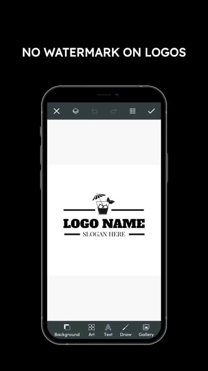 no watermark on logos