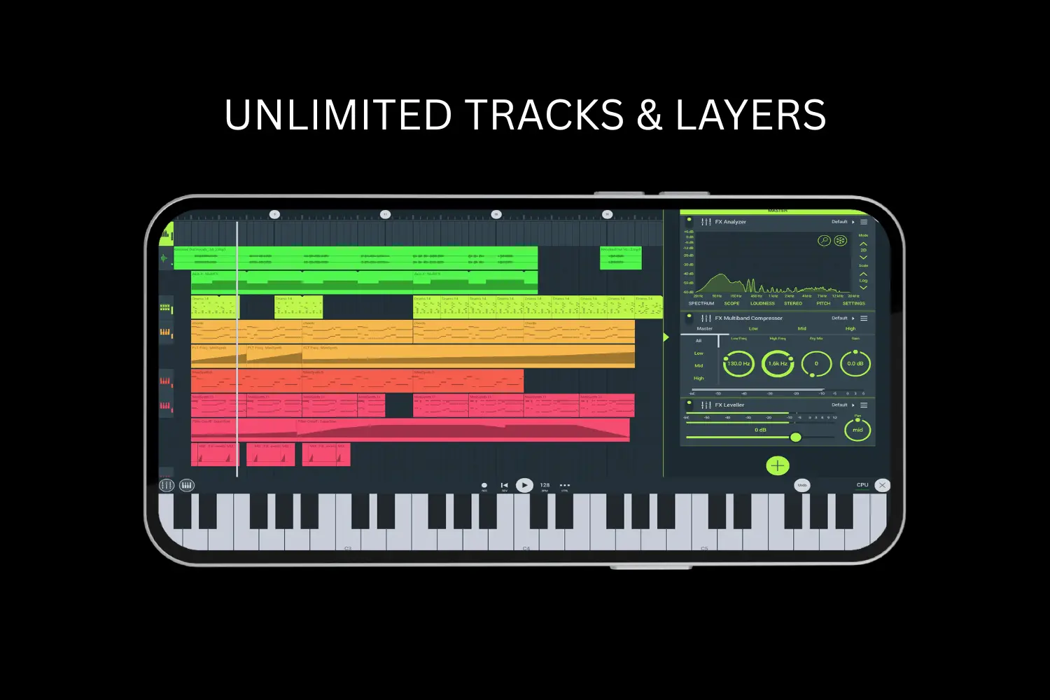 unlimited tracks and layers
